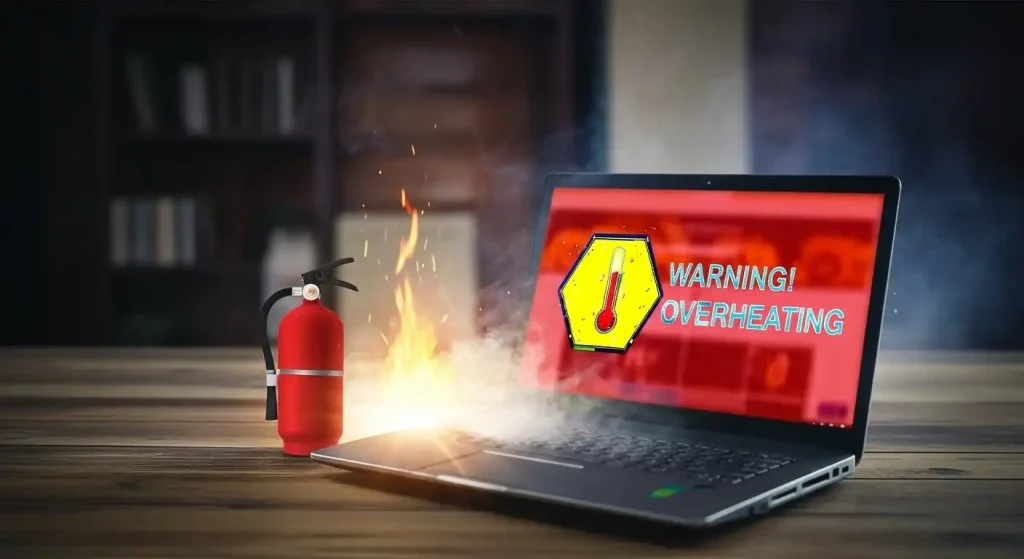 چرا لپتاپ من به صورت تصادفی ریستارت میشود؟ 3 laptop-overheating