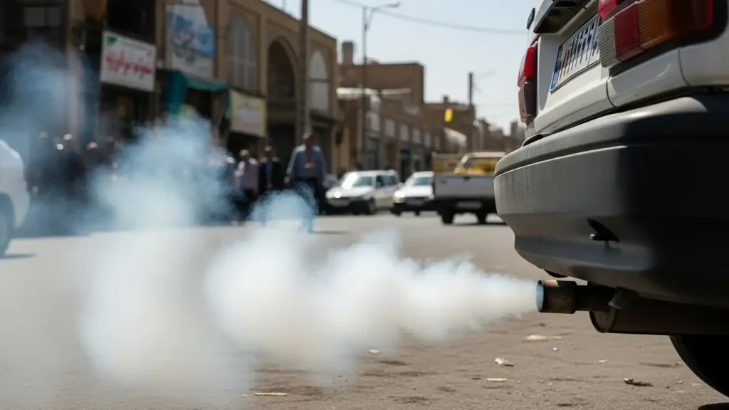 دلیل دود سفید از اگزوز ماشین چیست؟ راهنمای کامل عیبیابی 5 دود سفید متمایل به آبی یا خاکستری