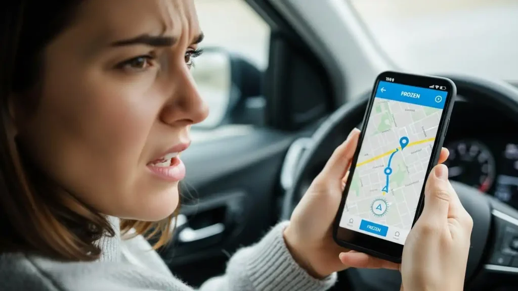 گوشی هنگام استفاده از GPS هنگ می‌کند