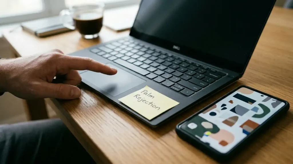 دلیل حرکت ناخواسته نشانگر موس حین تایپ و راهحلها 3 فعال کردن Palm Rejection در ویندوز