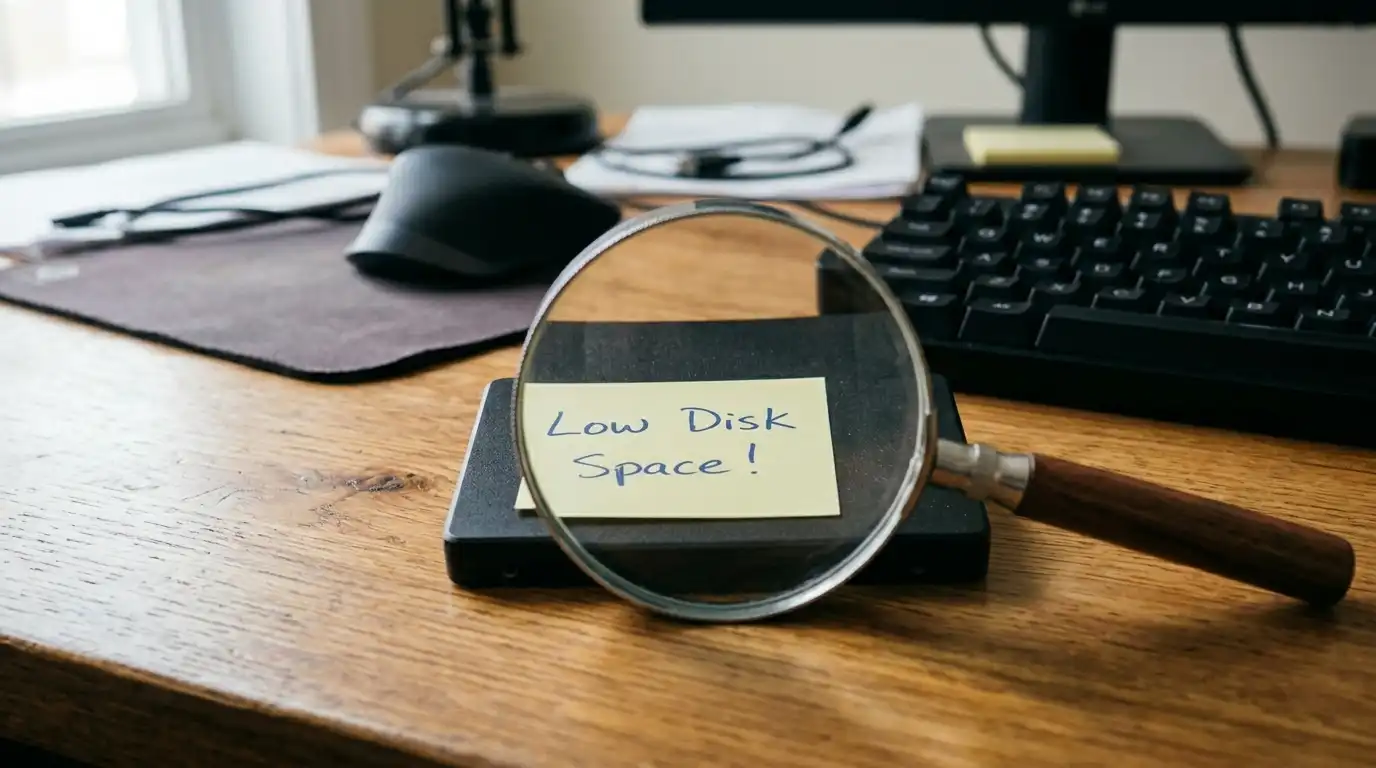 چرا درایو خالی پیغام Low Disk Space میدهد