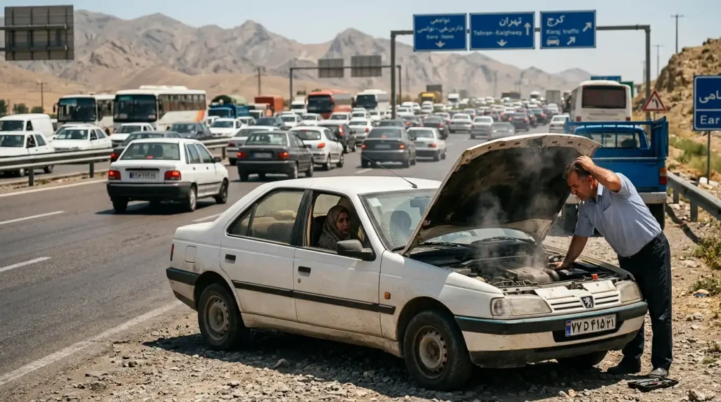 ۷ دلیل در مورد خفه شدن موتور ماشین در تابستان 9 خفه شدن موتور ماشین در تابستان