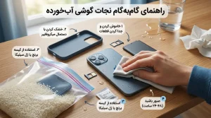 گوشیم افتاده تو آب! چکار کنم؟ (اشتباهات مرگبار هنگام آبخوردگی گوشی) 3 گوشیم افتاده تو آب چکار کنم