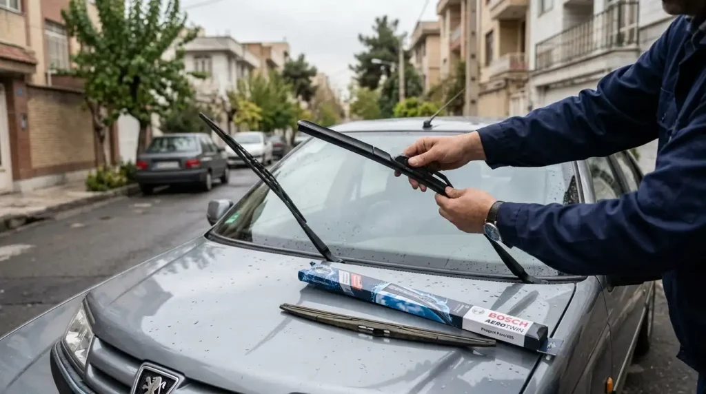 چرا برفپاککن ماشین کند کار میکند؟ + راهحلهای فوری 5 تعویض برف پاک کن