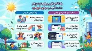 چگونه مشکل دیده نشدن صفحه گوشی در آفتاب را حل کنیم؟ 5 بازتاب نور صفحه نمایش