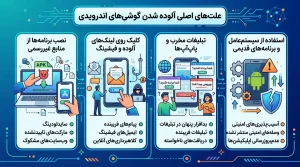 چگونه ویروس گوشی اندروید را حذف کنیم؟ دلایل و راهحلها 4 بدافزار اندروید