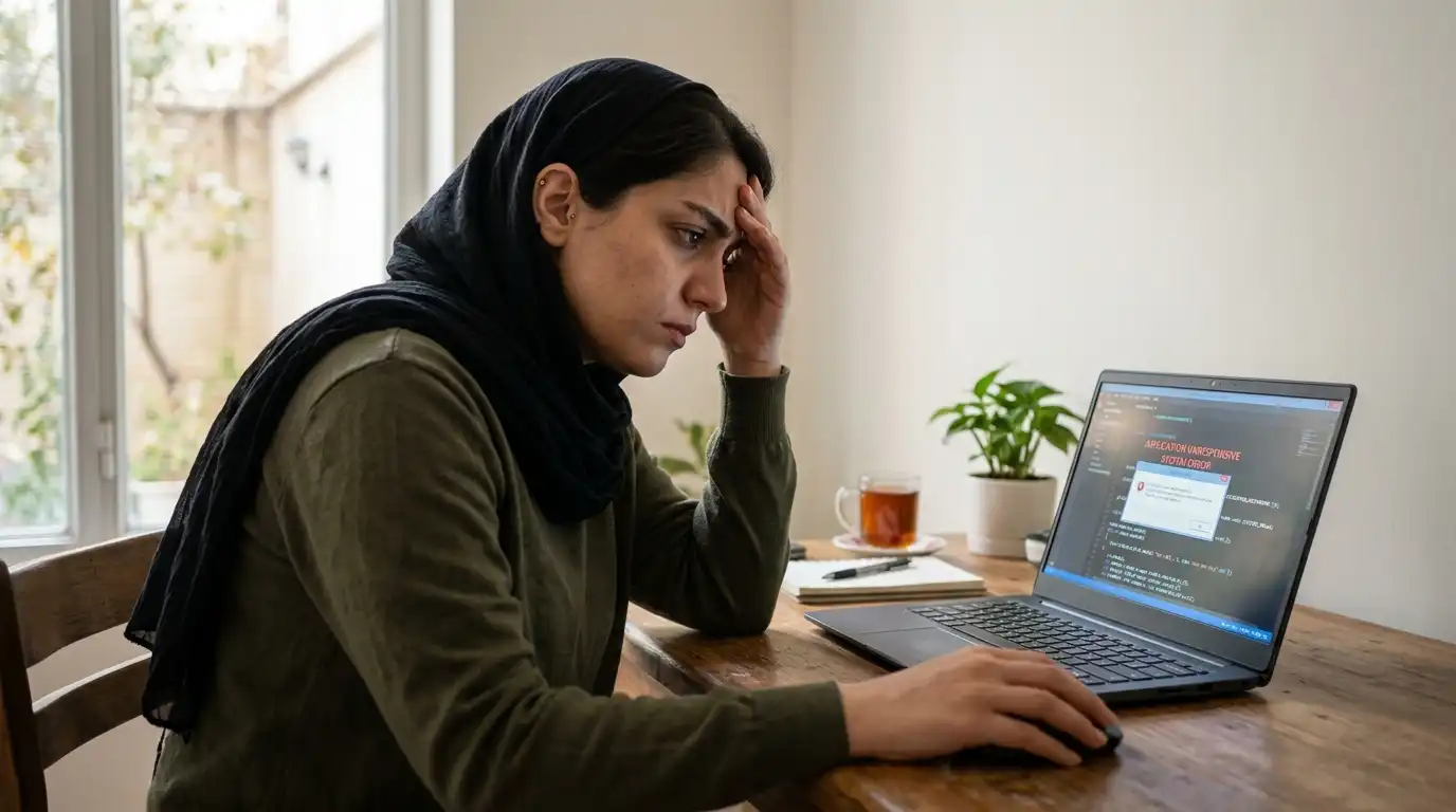 کرش لپ تاپ هنگام اجرای نرم افزارهای سنگین