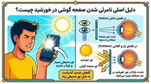 چگونه مشکل دیده نشدن صفحه گوشی در آفتاب را حل کنیم؟ 3 مشکل خوانایی صفحه گوشی
